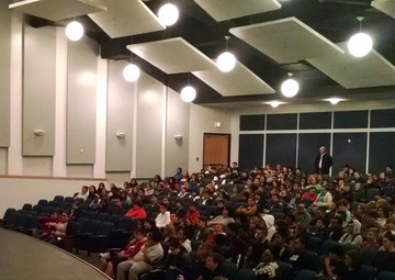RS Oklahoma City Marines Speak At Local High School's Veterans Day Assembly