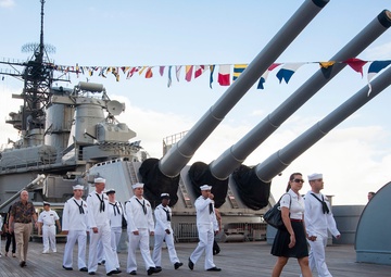 USS Missouri Memorial Veterans Day Sunset Ceremony