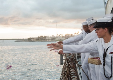 USS Missouri Memorial Veterans Day Sunset Ceremony