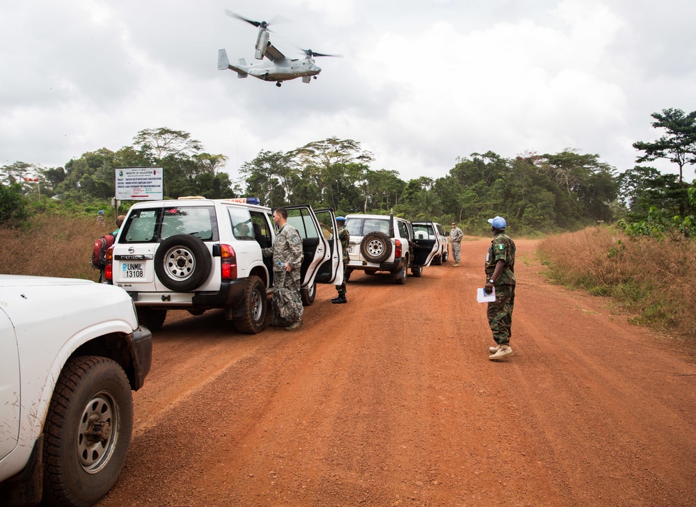 Army mobile Ebola testing lab site recon