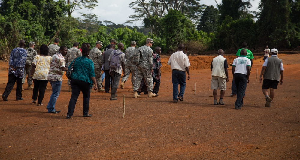 Army mobile Ebola testing lab site recon