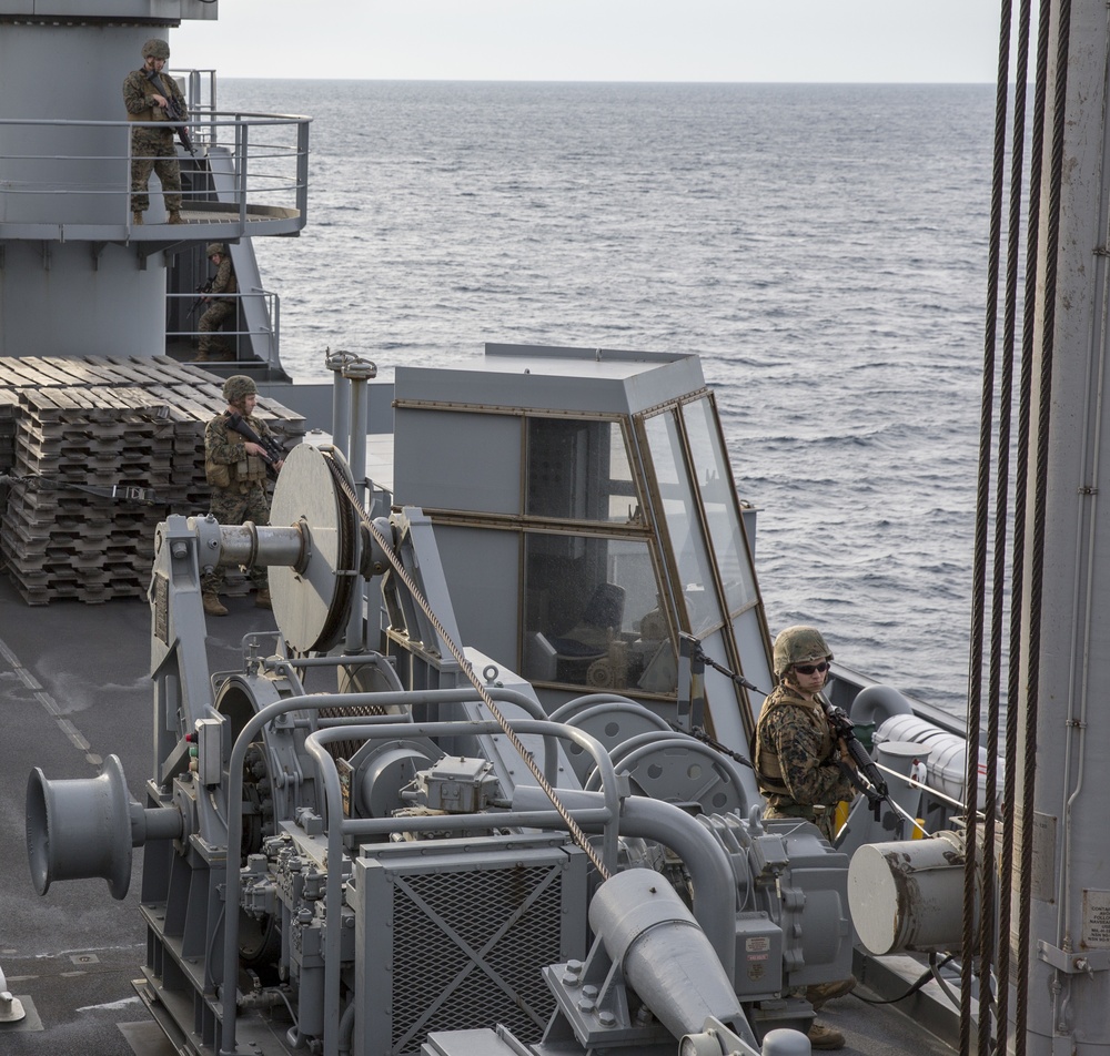 Marines test expeditionary capabilities aboard Medgar Evers dry cargo, ammunition ship