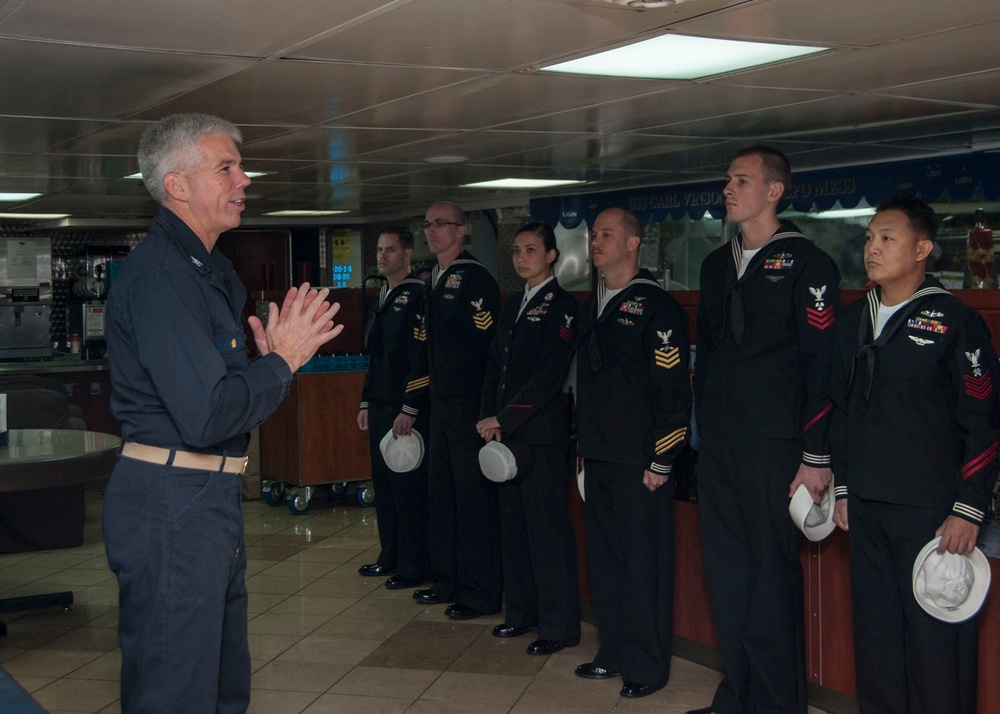 USS Carl Vinson Sailor of the Year candidates