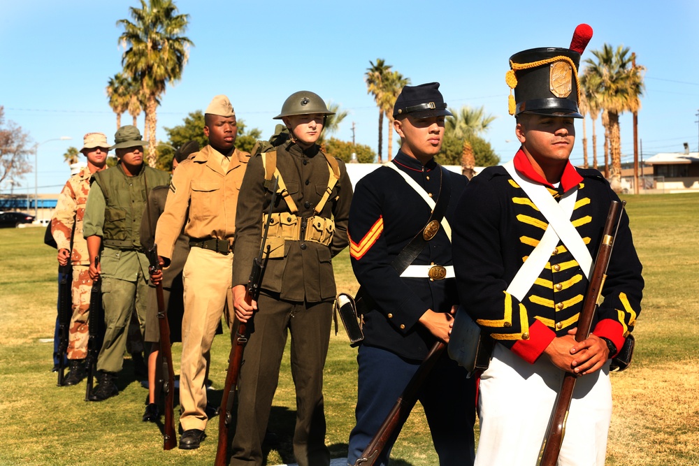 Marines of old: Combat Center peers into past with uniform pageant