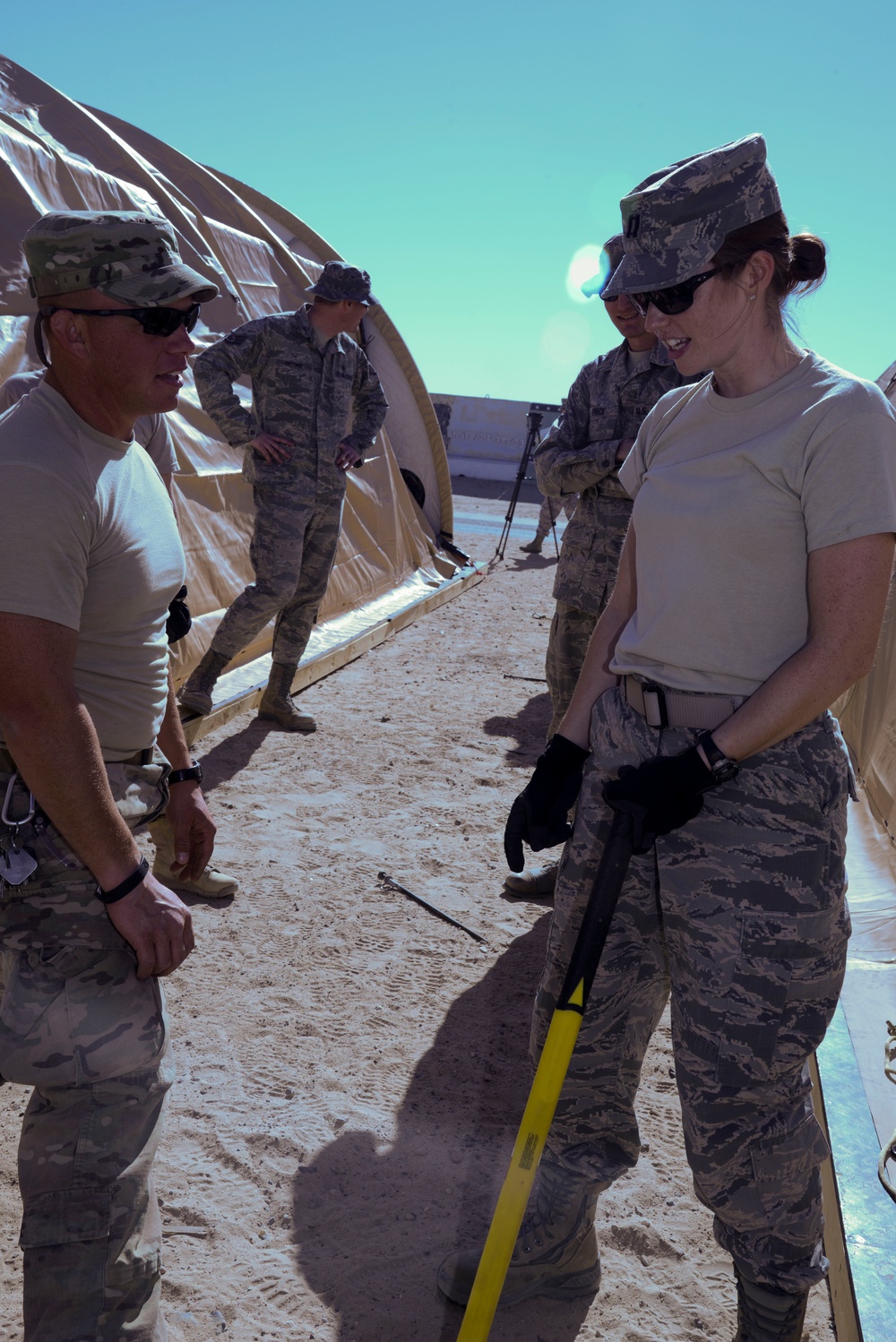 386th Expeditionary Medical Group sets up expeditionary medical support site