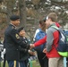 Army Reserve soldiers meet students at New Trier High School during Veterans Day event