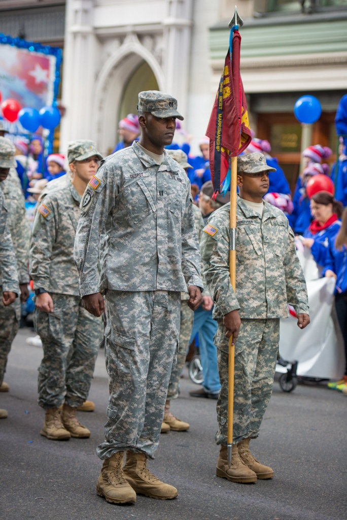 New York Army National Guard 719th TC marches in New York City Veterans Day Parade