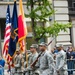 New York Army National Guard 719th TC marches in New York City Veterans Day Parade