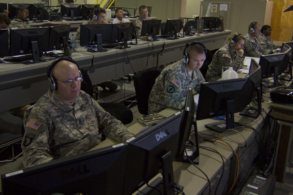 89th MP Bde Staff put their communication skills to test