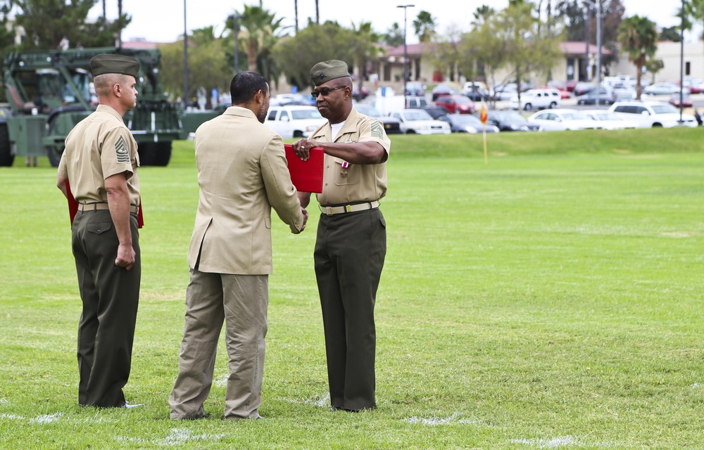 Sgt. Maj. Robertson Retirment Ceremony