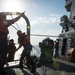 USS Mitscher man overboard drill