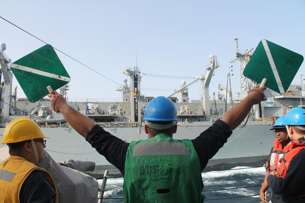 USS Mahan replenishment