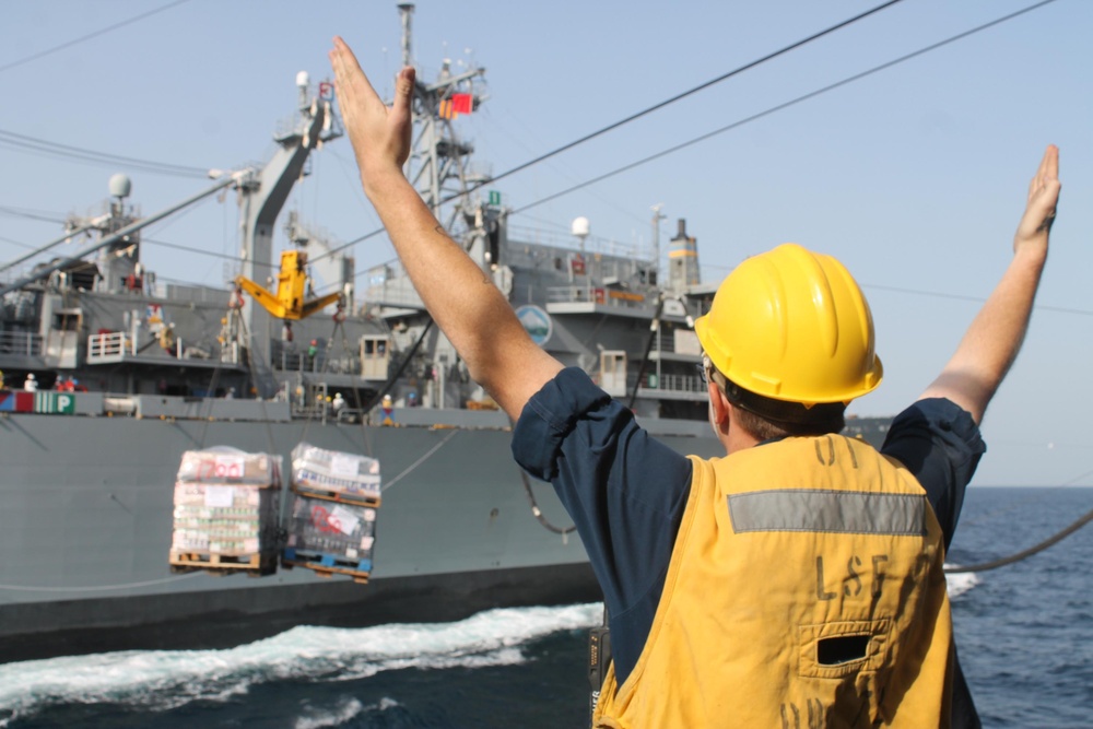 USS Mahan replenishment