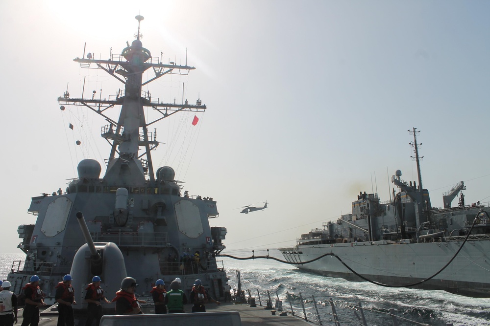 USS Mahan replenishment