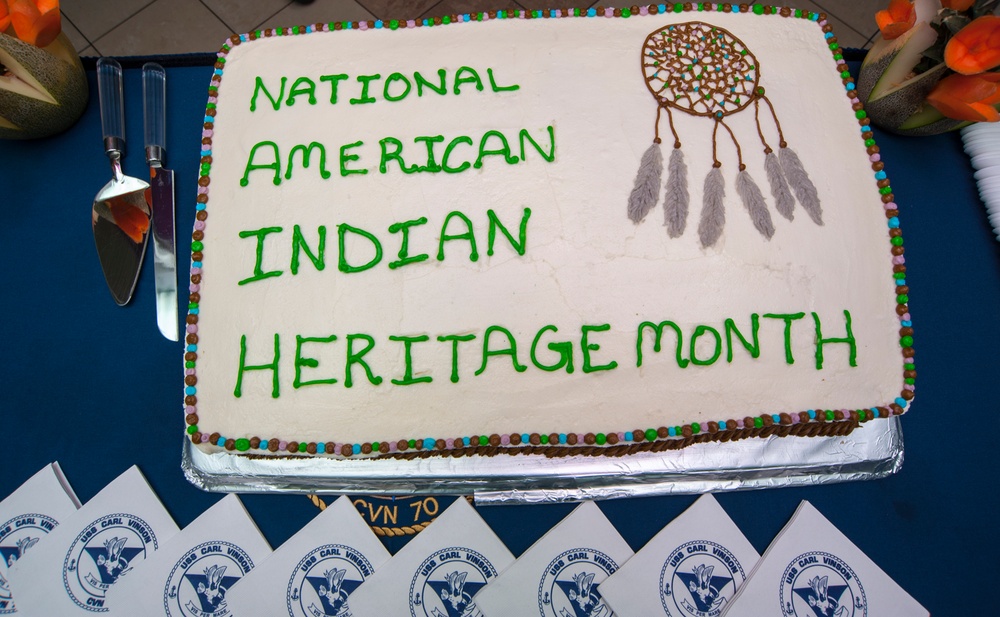 USS Carl Vinson Sailors celebrate American Indian Heritage Month