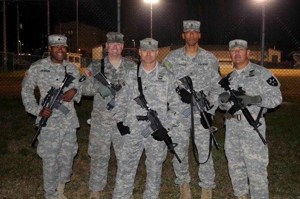 210th FA Bde. Soldiers join in on the Manchu Mile