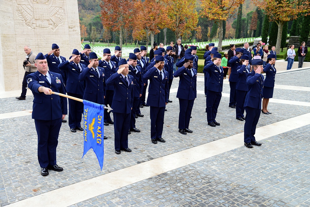 Veterans Day celebration at Florence American Cemetery