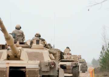 The armor goes rolling along