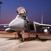 California Air National Guard trains during night at the 144th Fighter Wing