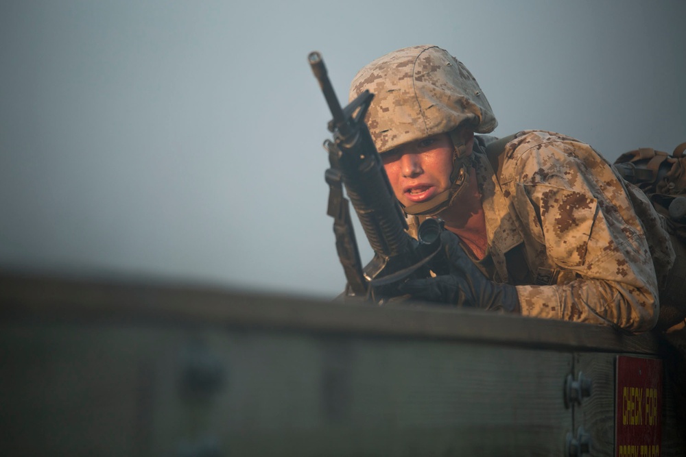 Photo Gallery: Marine recruits charge through Parris Island combat training course
