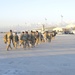 Soldiers arrive to Bagram Air Field from Shindand, Afghanistan