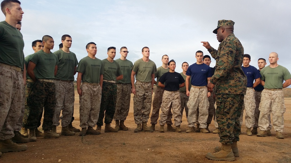 Future Marine officers prep mentally, physically
