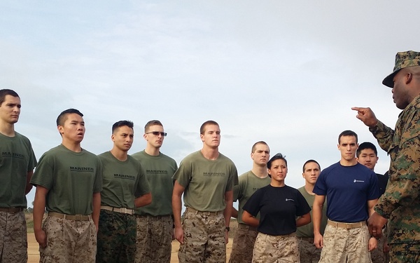 Future Marine officers prep mentally, physically