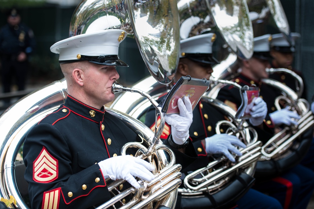 Marines Take Over NYC for Veterans Day