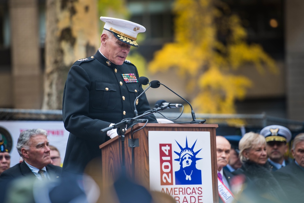 Marines Take Over NYC for Veterans Day