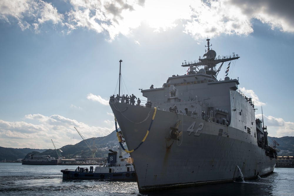 USS Germantown operations