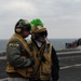 Aboard the aircraft carrier USS George H.W. Bush