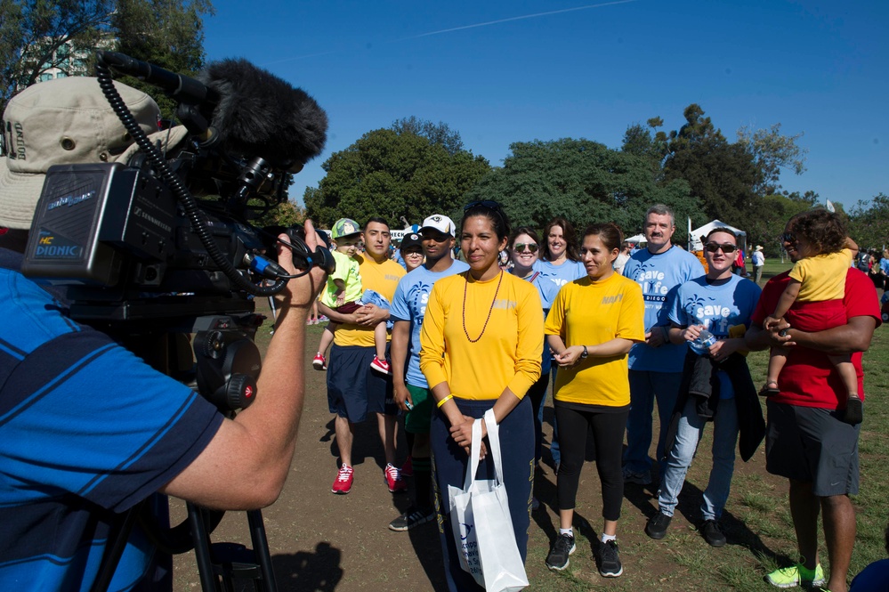 USS America Sailors participate in Save A Life community walk