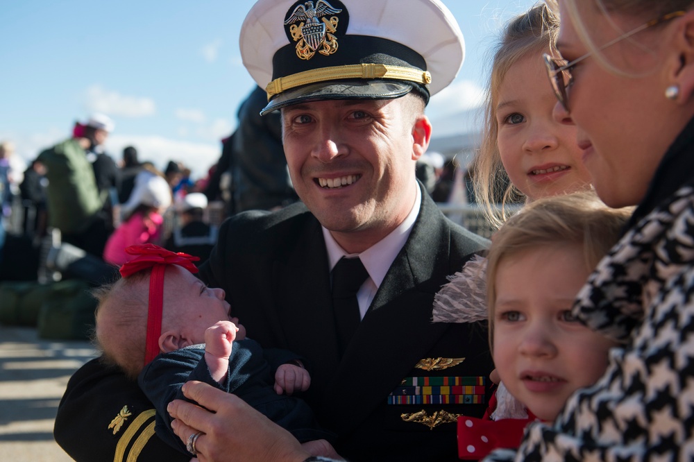 USS George H.W. Bush return