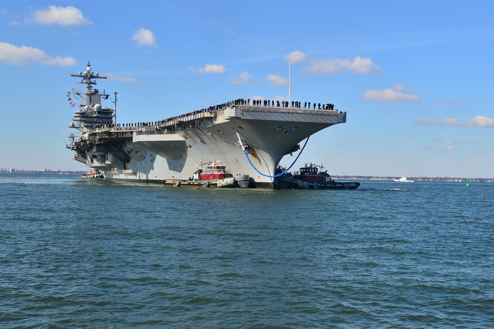 USS George H.W. Bush return