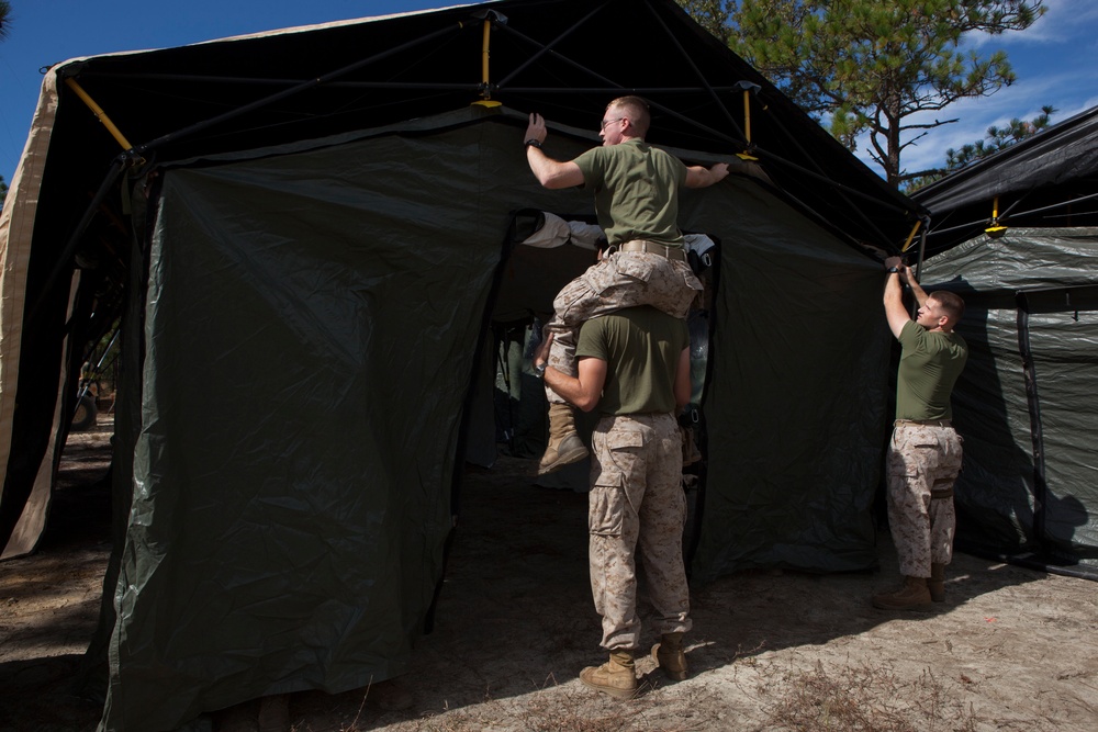 2D Supply Battalion Marines provide logistical support to 10th Marine Regiment during Operation Rolling Thunder