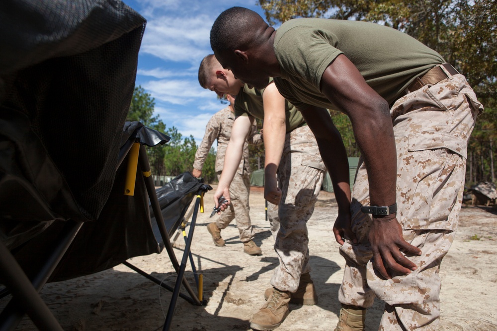 2D Supply Battalion Marines provide logistical support to 10th Marine Regiment during Operation Rolling Thunder