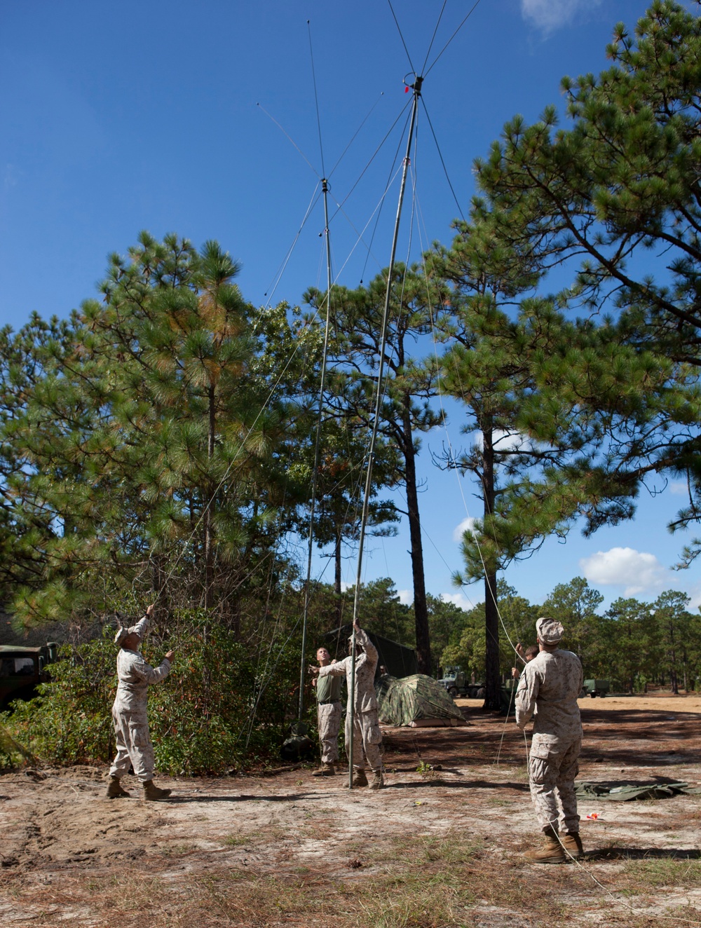 2D Supply Battalion Marines provide logistical support to 10th Marine Regiment during Operation Rolling Thunder