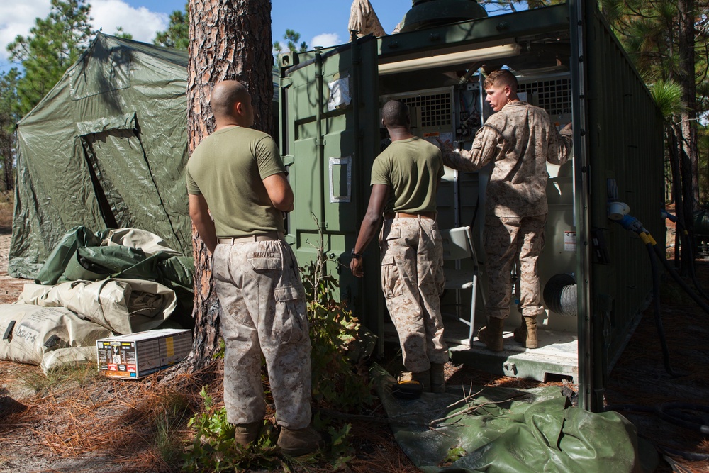 2D Supply Battalion Marines provide logistical support to 10th Marine Regiment during Operation Rolling Thunder