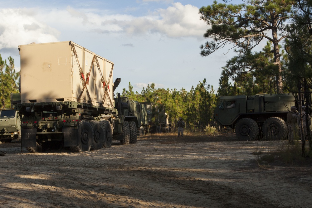 2D Supply Battalion Marines provide logistical support to 10th Marine Regiment during Operation Rolling Thunder