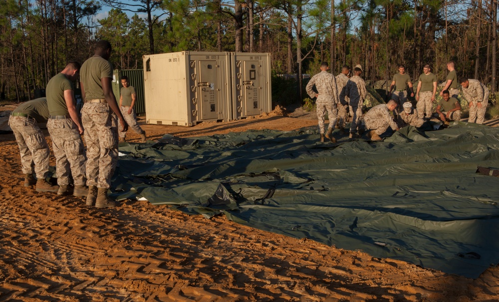 2D Supply Battalion Marines provide logistical support to 10th Marine Regiment during Operation Rolling Thunder