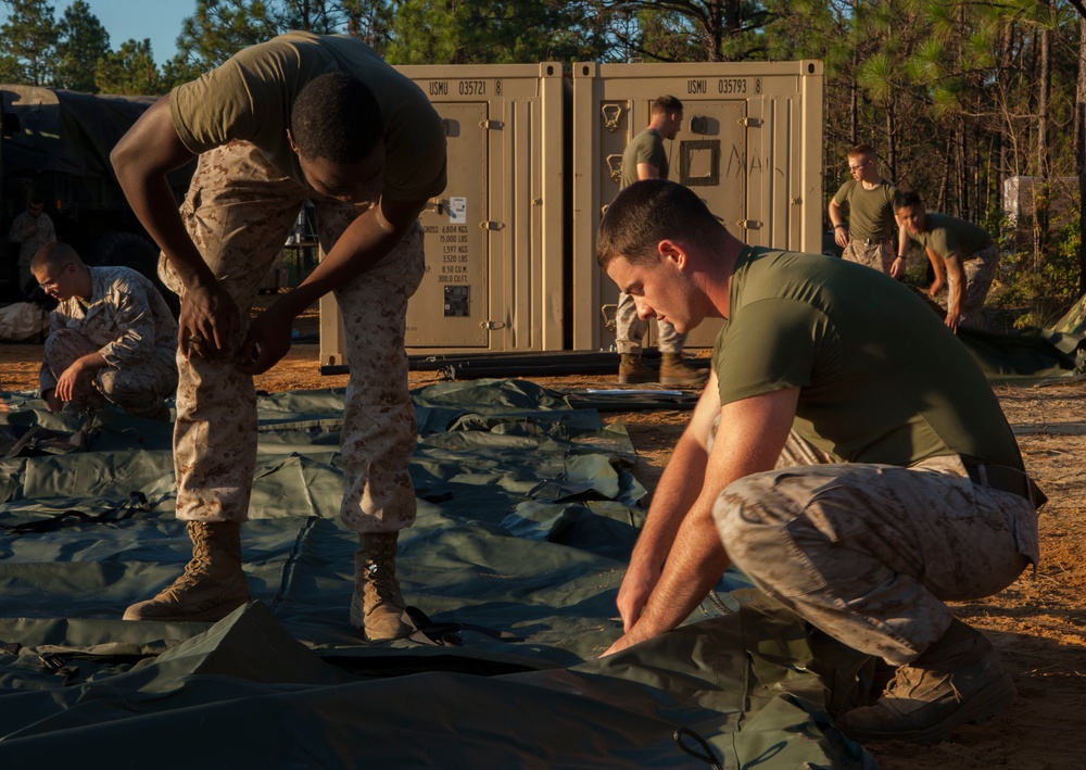 2D Supply Battalion Marines provide logistical support to 10th Marine Regiment during Operation Rolling Thunder