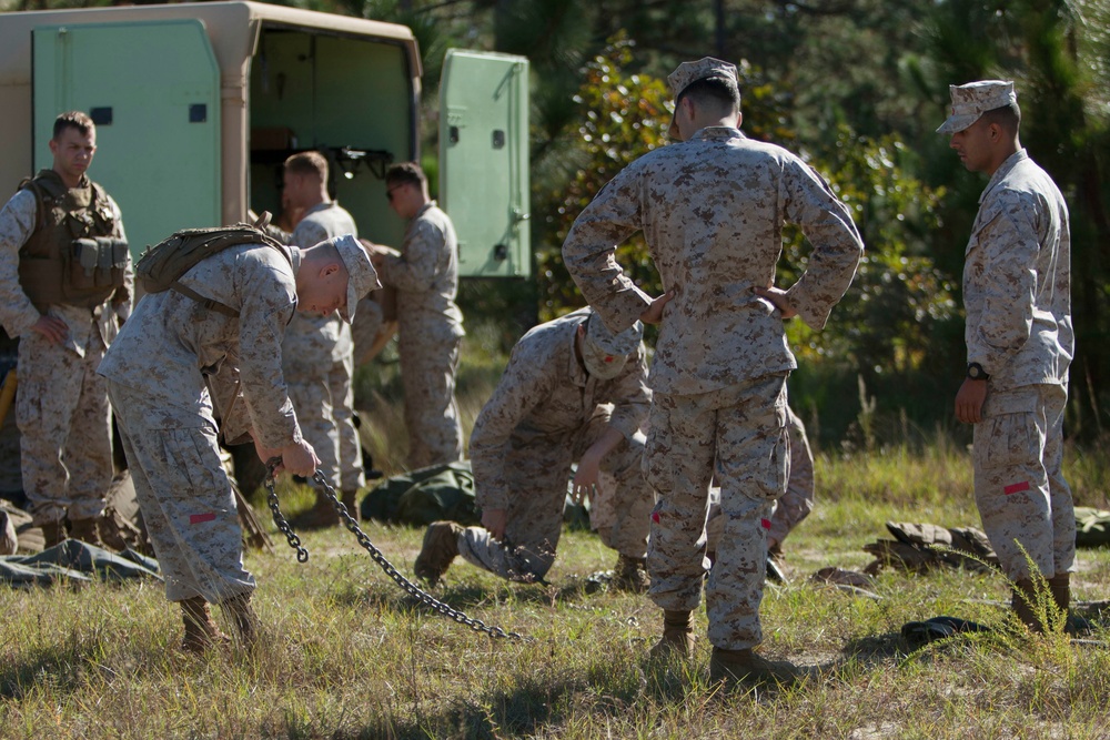 2D Supply Battalion Marines provide logistical support to 10th Marine Regiment during Operation Rolling Thunder