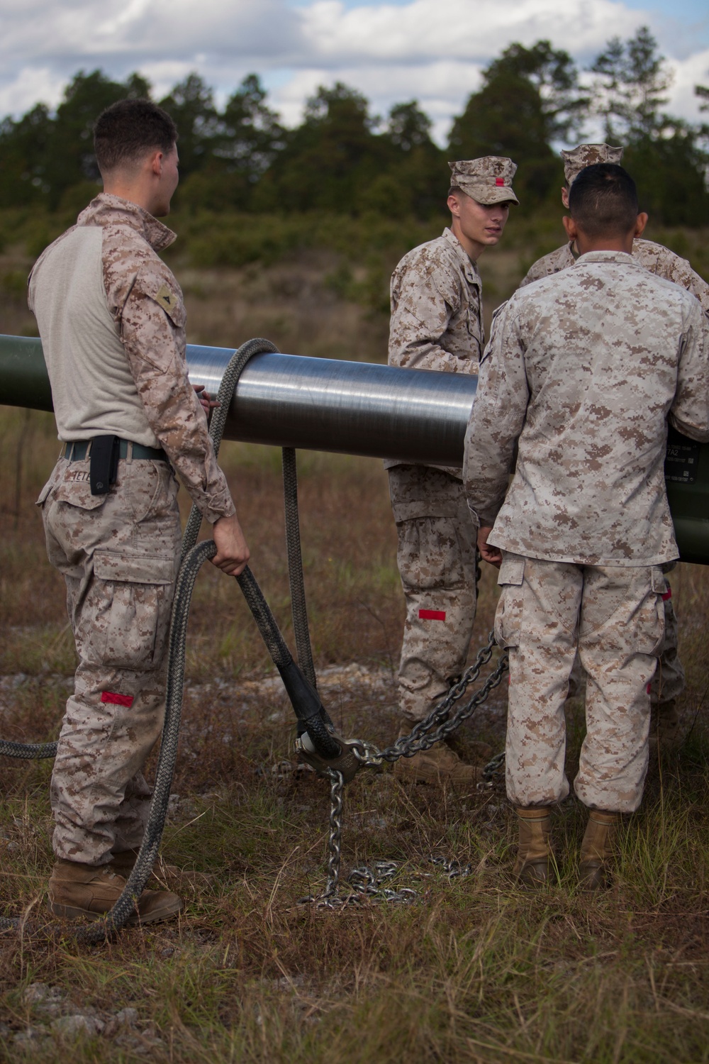 2D Supply Battalion Marines provide logistical support to 10th Marine Regiment during Operation Rolling Thunder