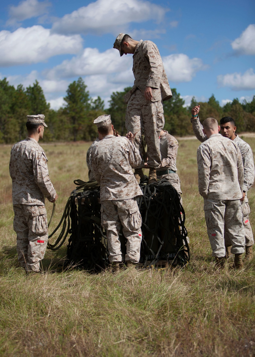 2D Supply Battalion Marines provide logistical support to 10th Marine Regiment during Operation Rolling Thunder