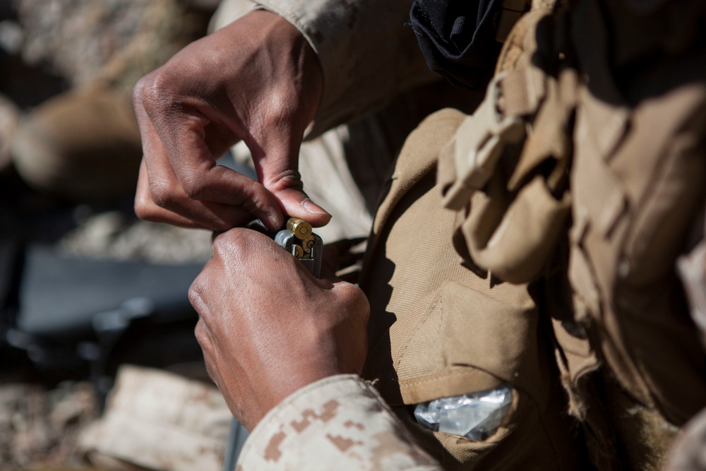 2D Supply Battalion Marines provide logistical support to 10th Marine Regiment during Operation Rolling Thunder