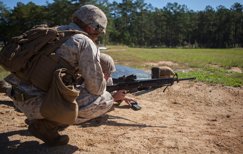 2D Supply Battalion Marines provide logistical support to 10th Marine Regiment during Operation Rolling Thunder