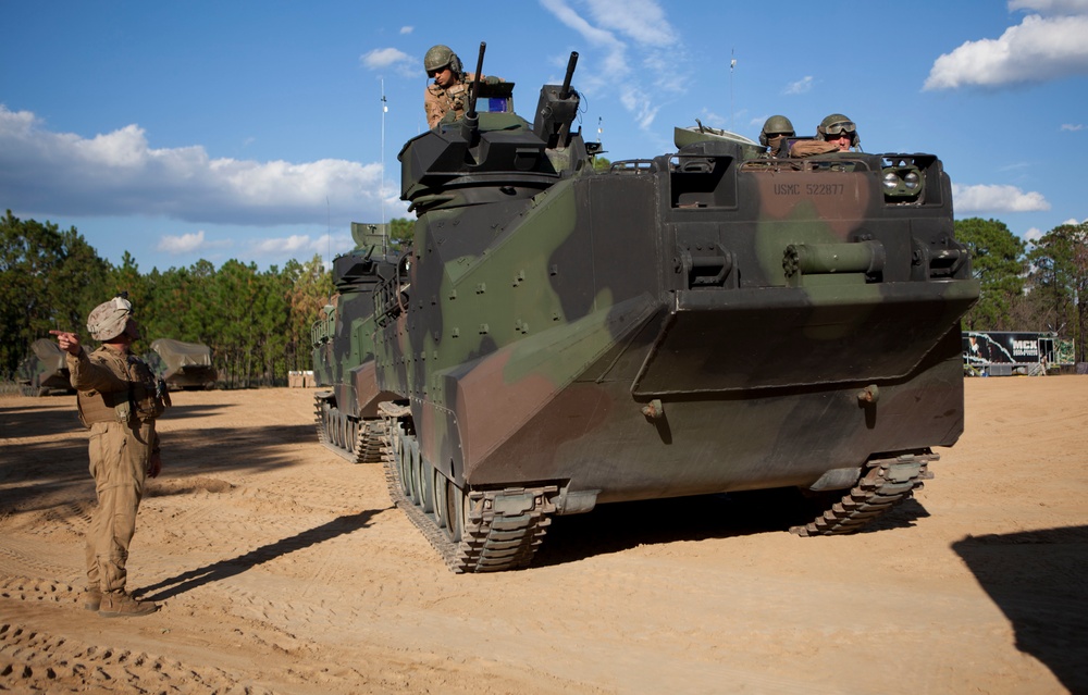 2D Supply Battalion Marines provide logistical support to 10th Marine Regiment during Operation Rolling Thunder