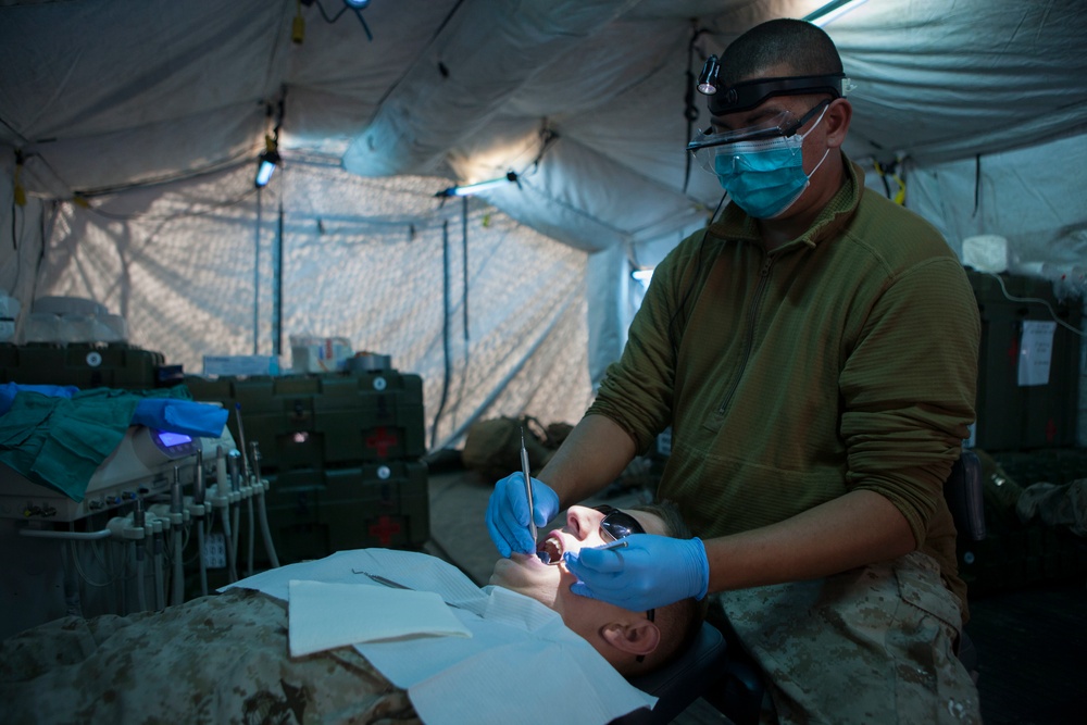 2D Supply Battalion Marines provide logistical support to 10th Marine Regiment during Operation Rolling Thunder