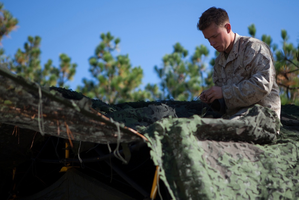 2D Supply Battalion Marines provide logistical support to 10th Marine Regiment during Operation Rolling Thunder