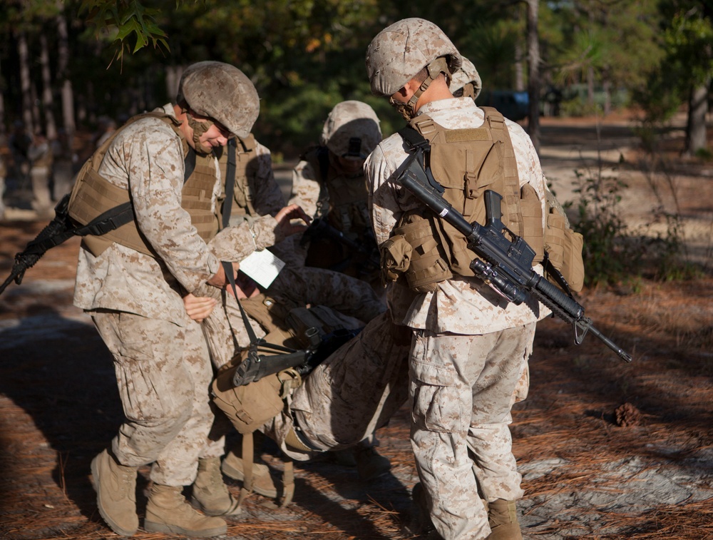 2D Supply Battalion Marines provide logistical support to 10th Marine Regiment during Operation Rolling Thunder